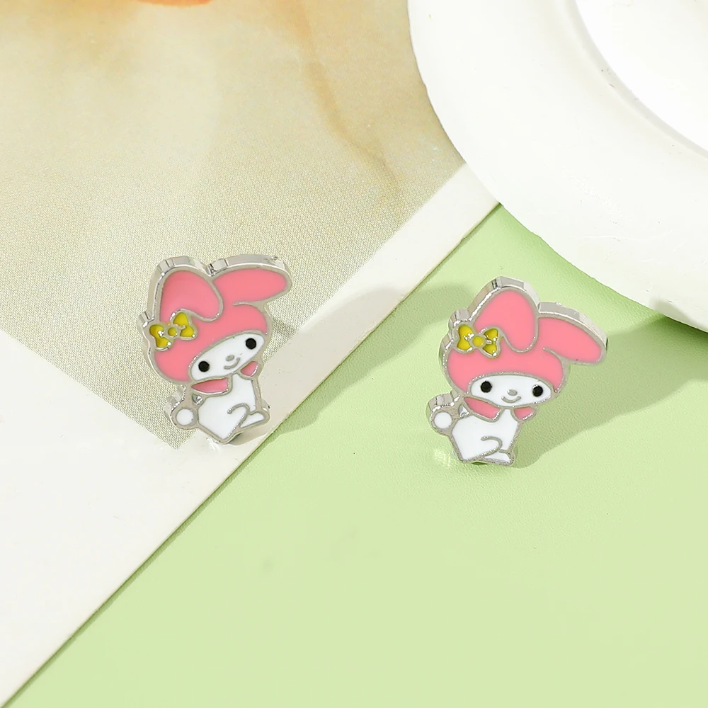 

Sanrio Kawaii Anime Melody Studs Cartoon Figure Melody Accessories Cute Accessory for Girl Children Birthday Party Gifts