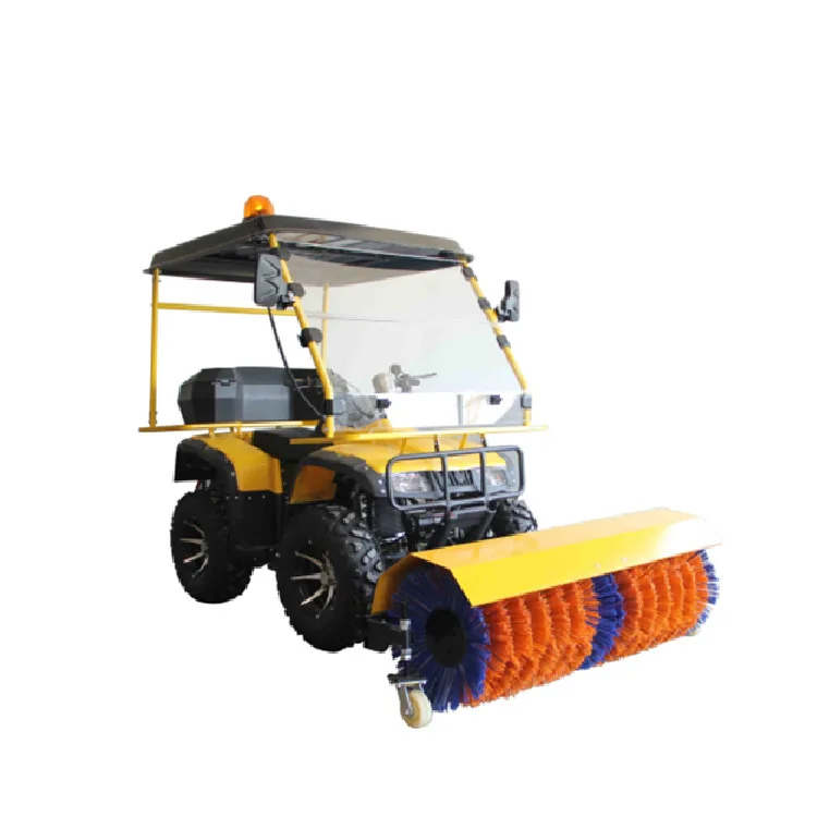 Ride On Snow Sweeper Rotary Snow Brush Four Wheel Snow Cleaner for Small Road Pedestrian Path