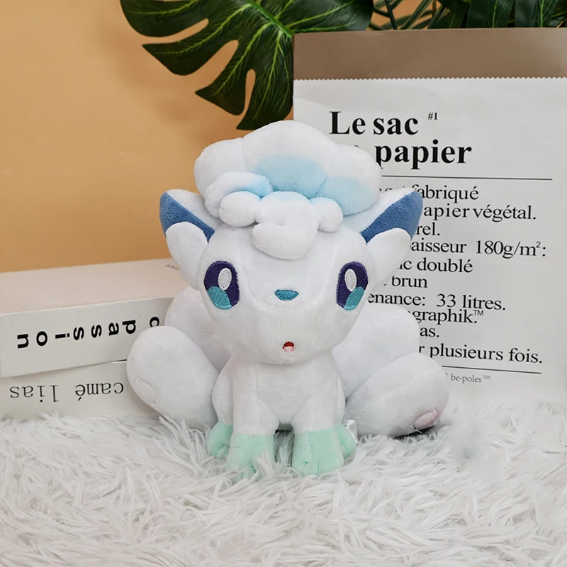 Pokémon Plush Alolan Vulpix Doll Soft Stuffed Toy Cute Alolan Vulpix Plushie Anime Collectible Birthday Gift