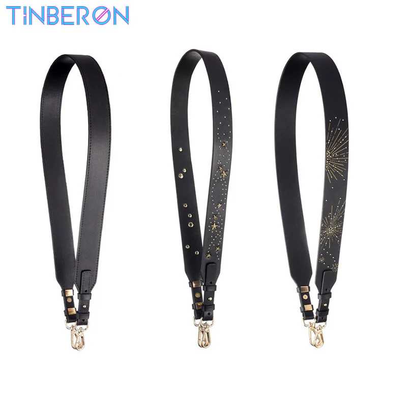 Straps For Luxury Shoulder Bag TINBERON Handbags Accessories Star Fireworks Bag Strap Fashion Women Leather Shoulder Bag Straps