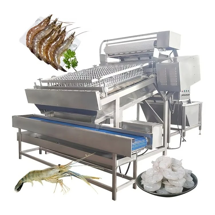Automatic Shrimp Peeling Peeler Custom Shrimp Devein Skin Shell Removing Processing Machine