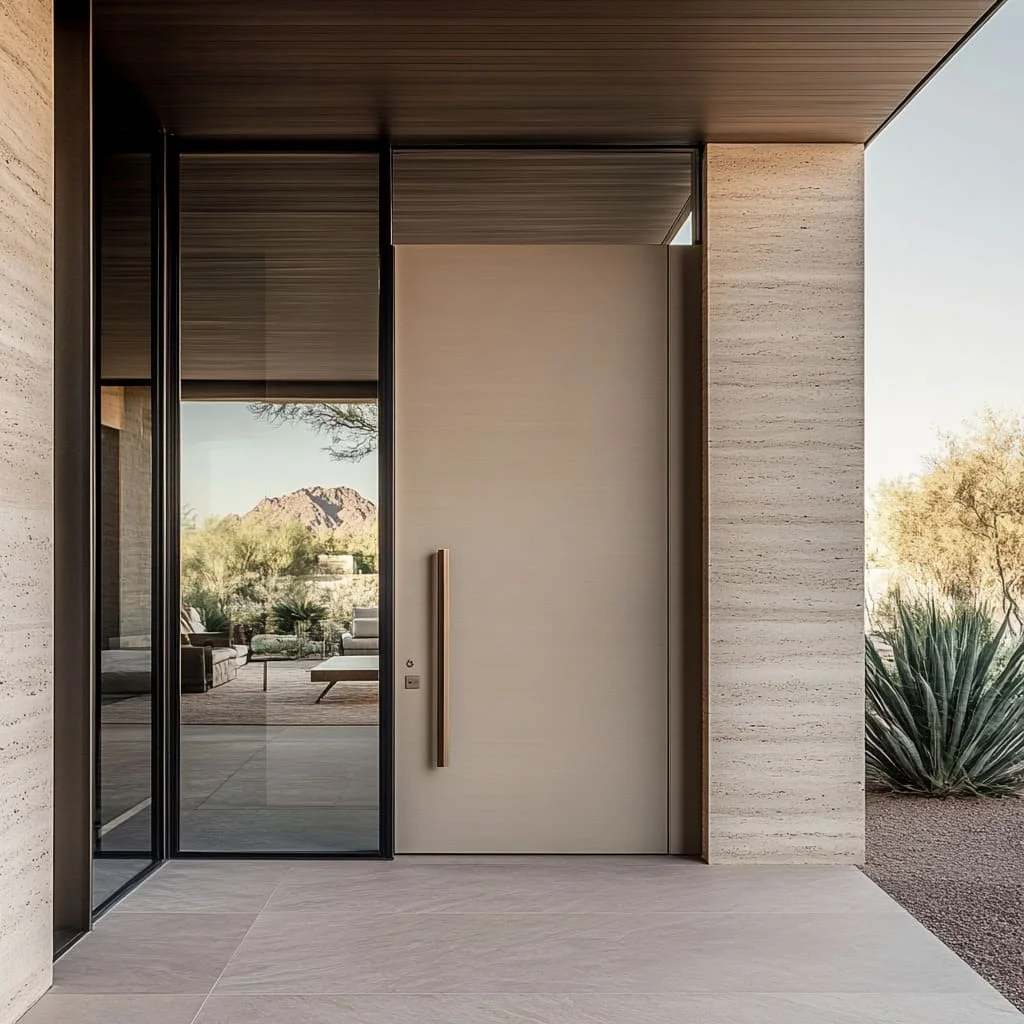 

Высококлассная входная дверь, вход для жилых помещений на заказ, алюминиевый профиль с терморазрывом, теплоизолированный вход в дом