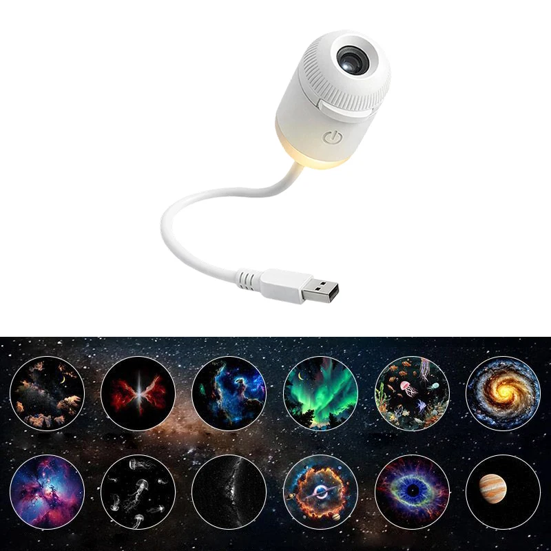

Starry Sky Projection Night Light Warm Eye Protection Sleep Atmosphere Light Touch Adjustable Dimming USB Plug In Dreamy Gift