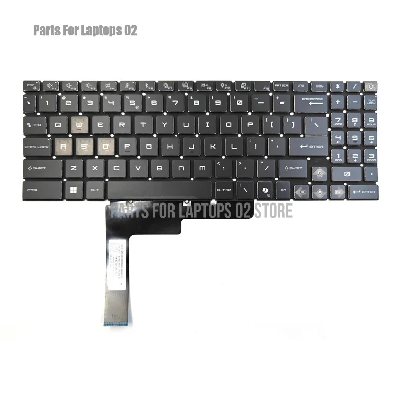 PP Keyboard 24-Zone RGB Backlit With Copilot Key New For MSI Crosshair A16 A17 A18 HX D8WFKG MS-1841 Vector 16 17 HX AI A2XWIG
