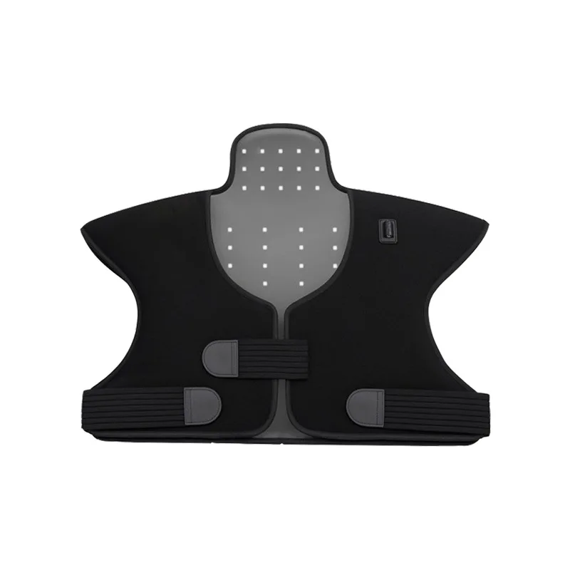 

Настраиваемые нагревательные накладки на плечи с 165 светодиодами красного света, массажный жилет-накидка для физиотерапии шеи и плеч с функцией горячего компресса и дальнего ИК-излучения