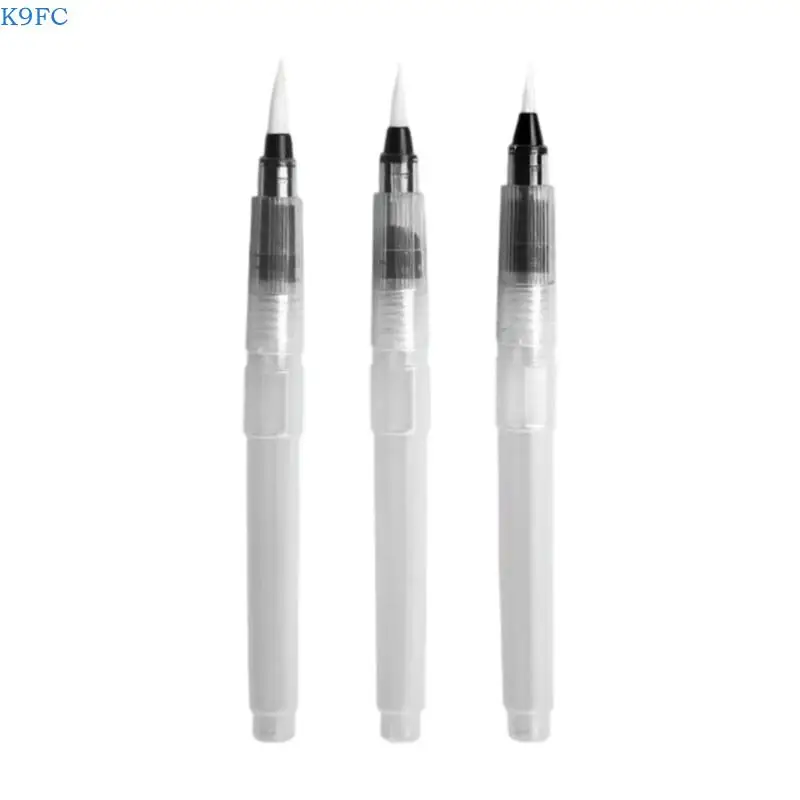K9FC 3Pcs Inks Brush Set High Capacity Nylon Tip for Outdoor Painting Use