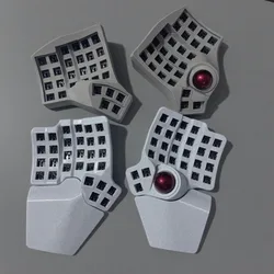 Charybdis Split Keyboard Kit 4x6 with Plam Rest/stand/Trackball Custom Wired/Wireless Hotswap Mechanical Keyboard Game Accessory