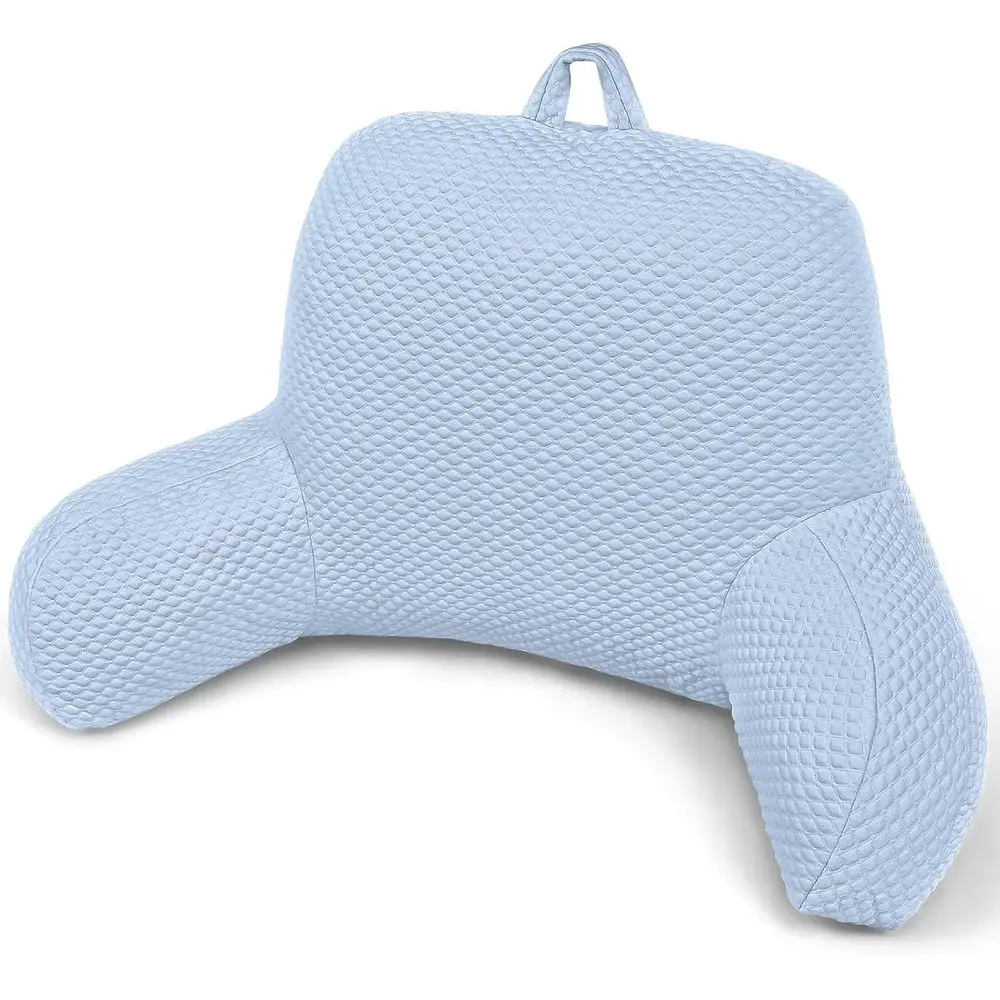 

Reading Pillow, Ice Silk Bean Back Support Pillow or Bed Sitting Up, Large Bed Rest Pillow with Arms or Adults,Back Support Pill
