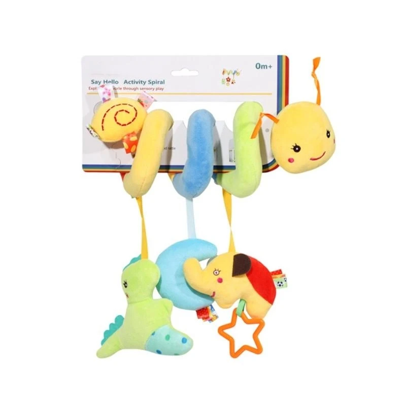 Culla per bambini Sonagli appesi Seggiolini per auto a spirale Giocattolo per neonati Ragazzi Ragazze 15UB