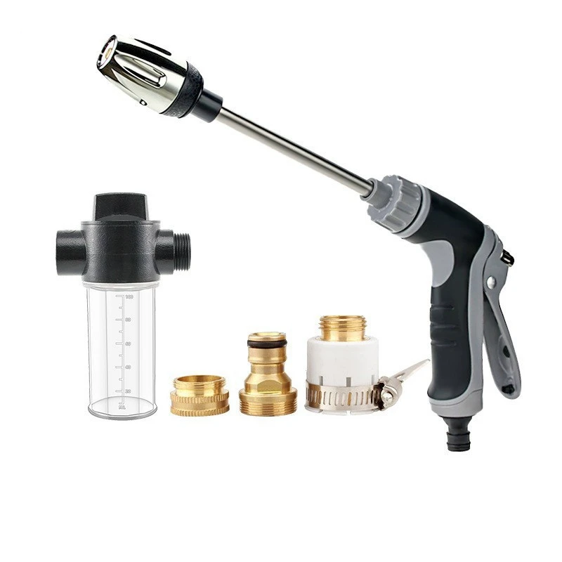 High Pressure Sprinkler Water Gun Car Washers Garden Lawn Watering Hose Nozzle Foam Lance Portable Automobiles Cleaning Tool