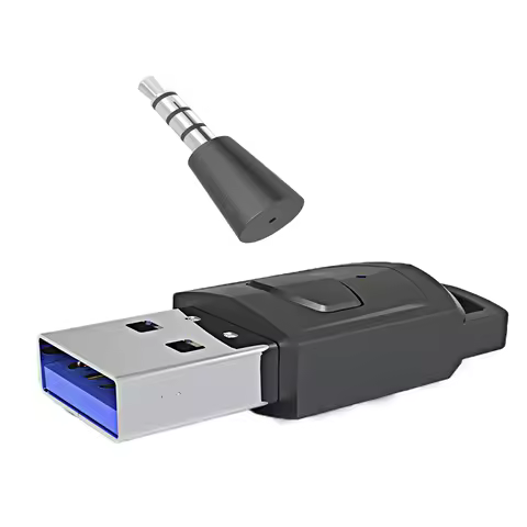 Bluetooth 5.0 Wireless Game Audio Headphone Receiver Adapter For PS4 PS5 Game Console PC USB Dongle Audio Transmitter