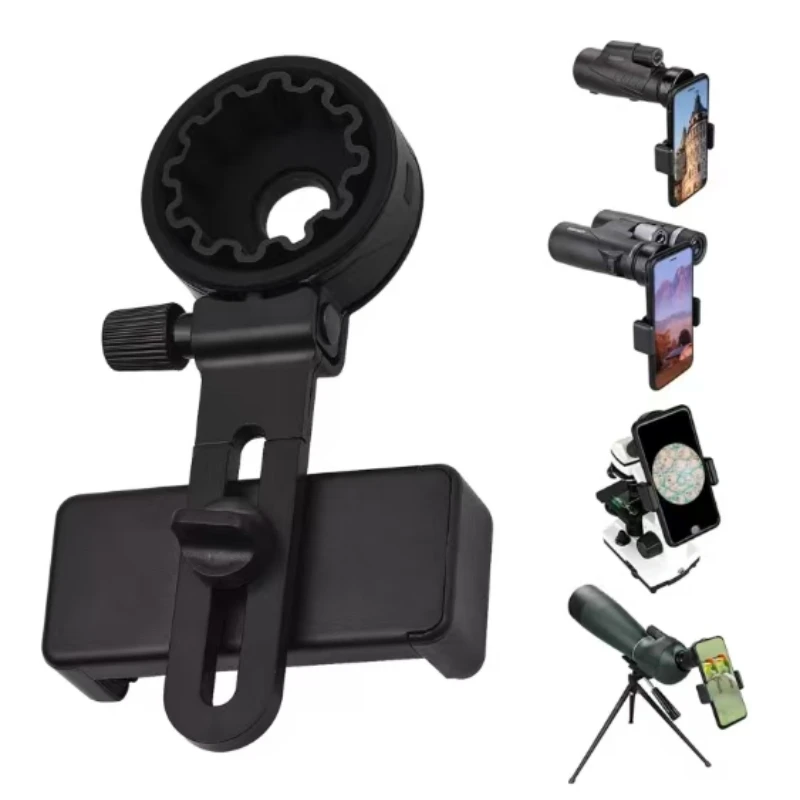 Telescope Eyepiece Smartphone Holder Mobile Phone Bracket Spotting Scope Capturing Suitable for Concert Long-distance Shooting