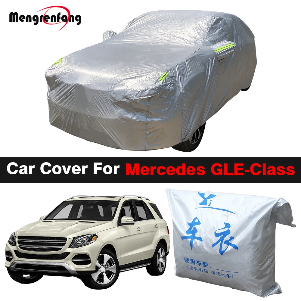 Full Car Cover Sun Snow Rain Protect Cover For Mercedes GLE-Class GLE300d GLE350 GLE350d GLE400 GLE450 GLE500 GLE550 GLE63 AMG