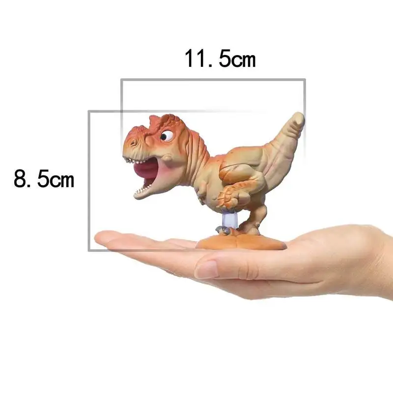 ShouLin Animation Chibi T-Rex Figure Tongue Out Dinosaur Model Collectible Toy 8.5cm Height 11.5cm Length For Kids Adults