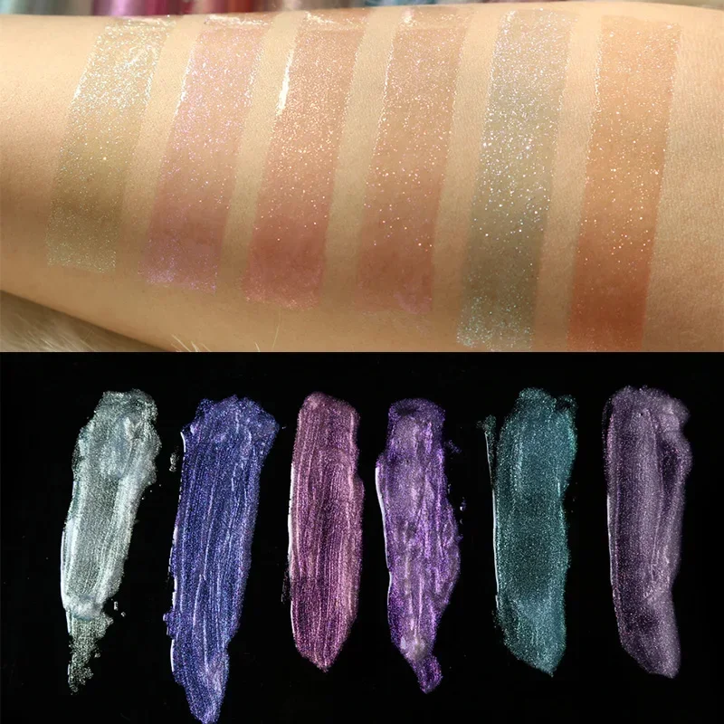 Holographic Laser Lip Gloss Waterproof Lasting Moisturizing Crystal Glow Glitter Mermaid Nude Polarized Liquid Lipstick Makeup