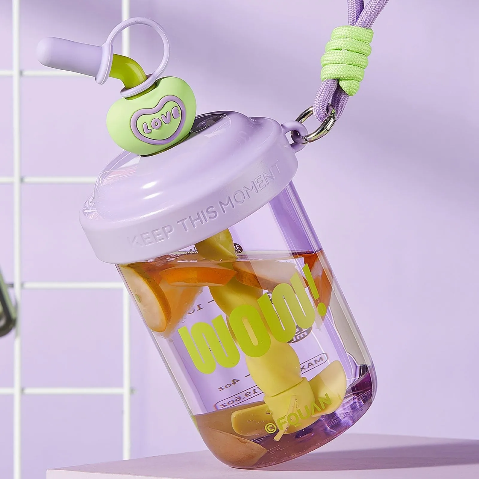 Frosted Bottle With Carry Handle For Travel Water Bottles With Straw Leak-Proof Bpa-Free Shaker Cups For Protein Shakese