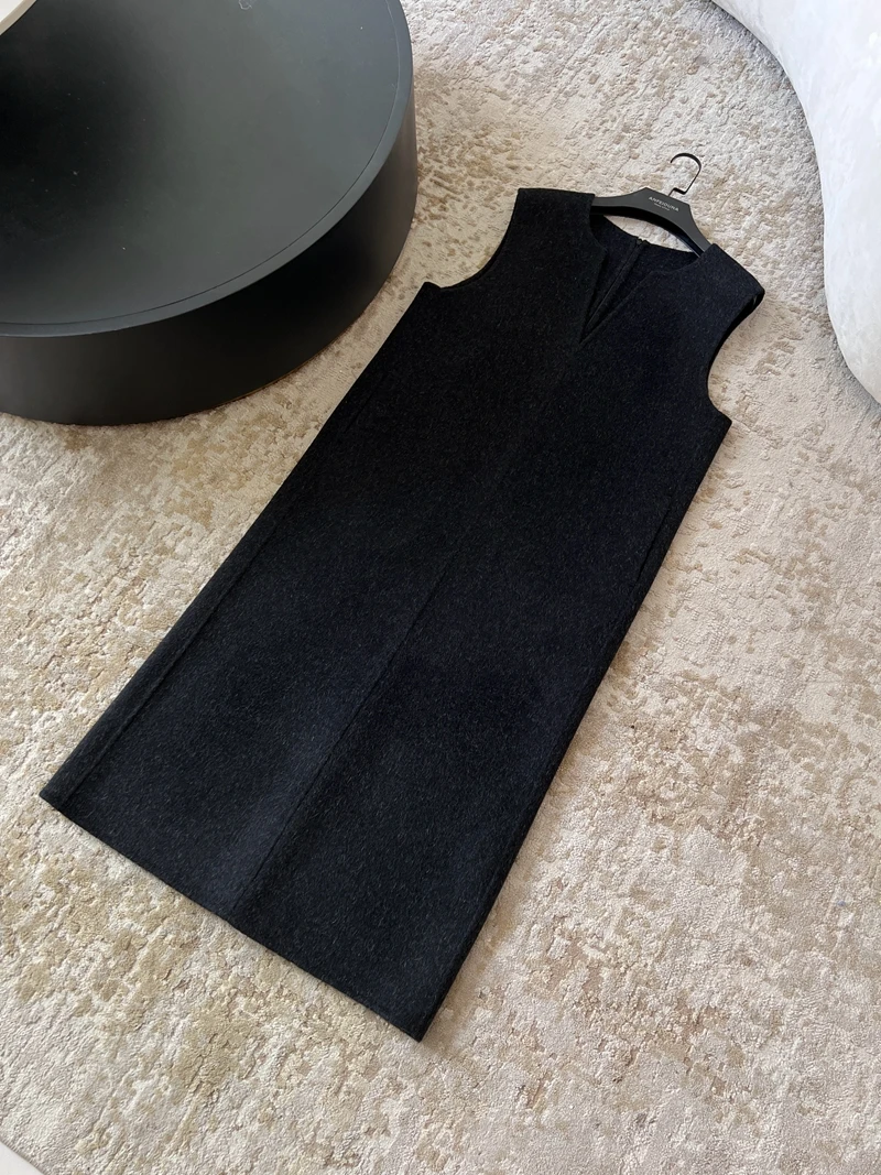 Bla Gilet di lana Svel di lusso double-face Dr Fem Ele Maternal Sle Gonna a trapezio a vita medio-alta Dr