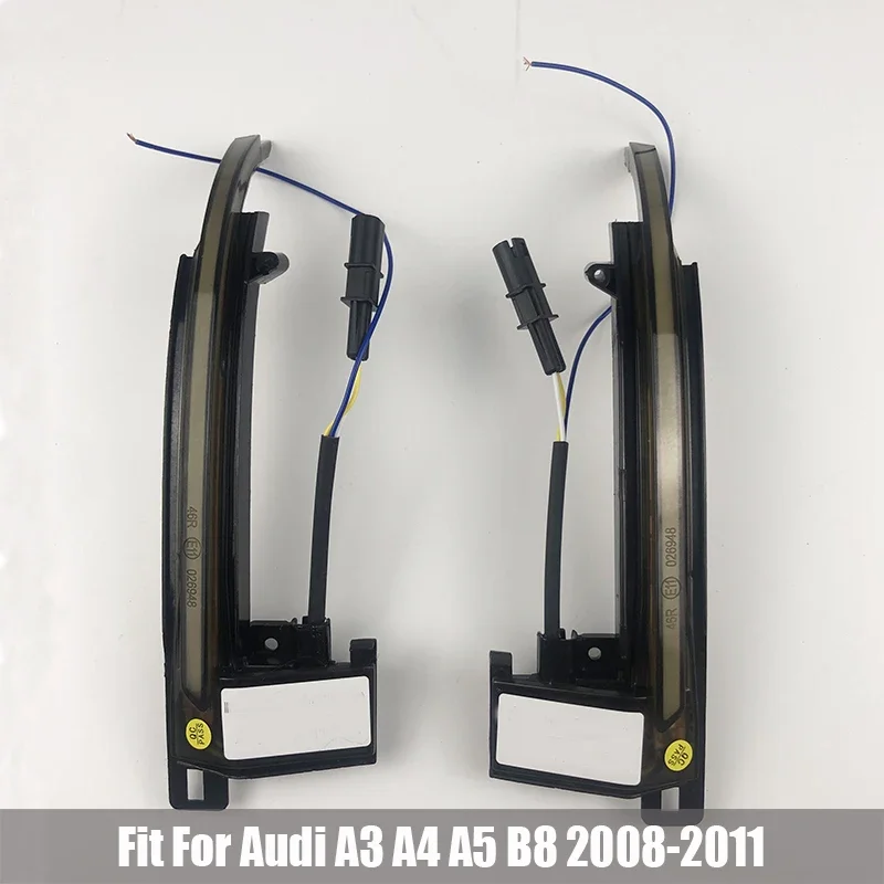 

For Audi A3 8P A4 A5 B8 Q3 A6 C6 4F S6 Dynamic Blinker Mirror Lamp Turning Signal Lamp Side Indicator SQ3 A8 D3 8K Car modified