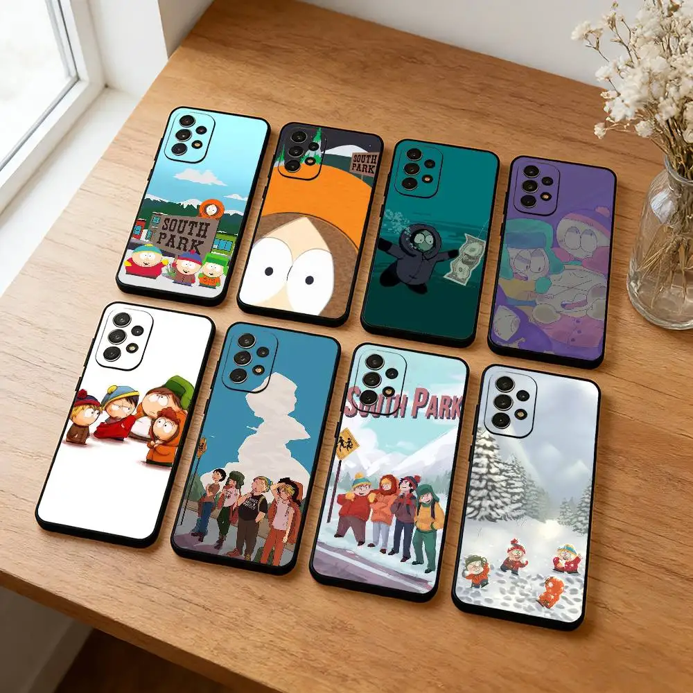 

Adult Animation Comedy S-South Park Phone Case For Samsung S25,S24,S23,S22,S21,S20,Plus,lite Soft Black Shell