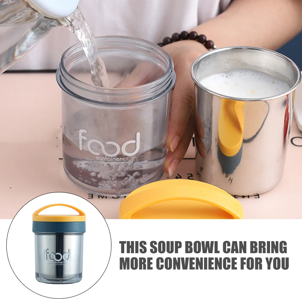 

Insulated Porridge Cup Food Containers Soup Mug Bowl Travel Carrier Pp Lunch for Hot Office