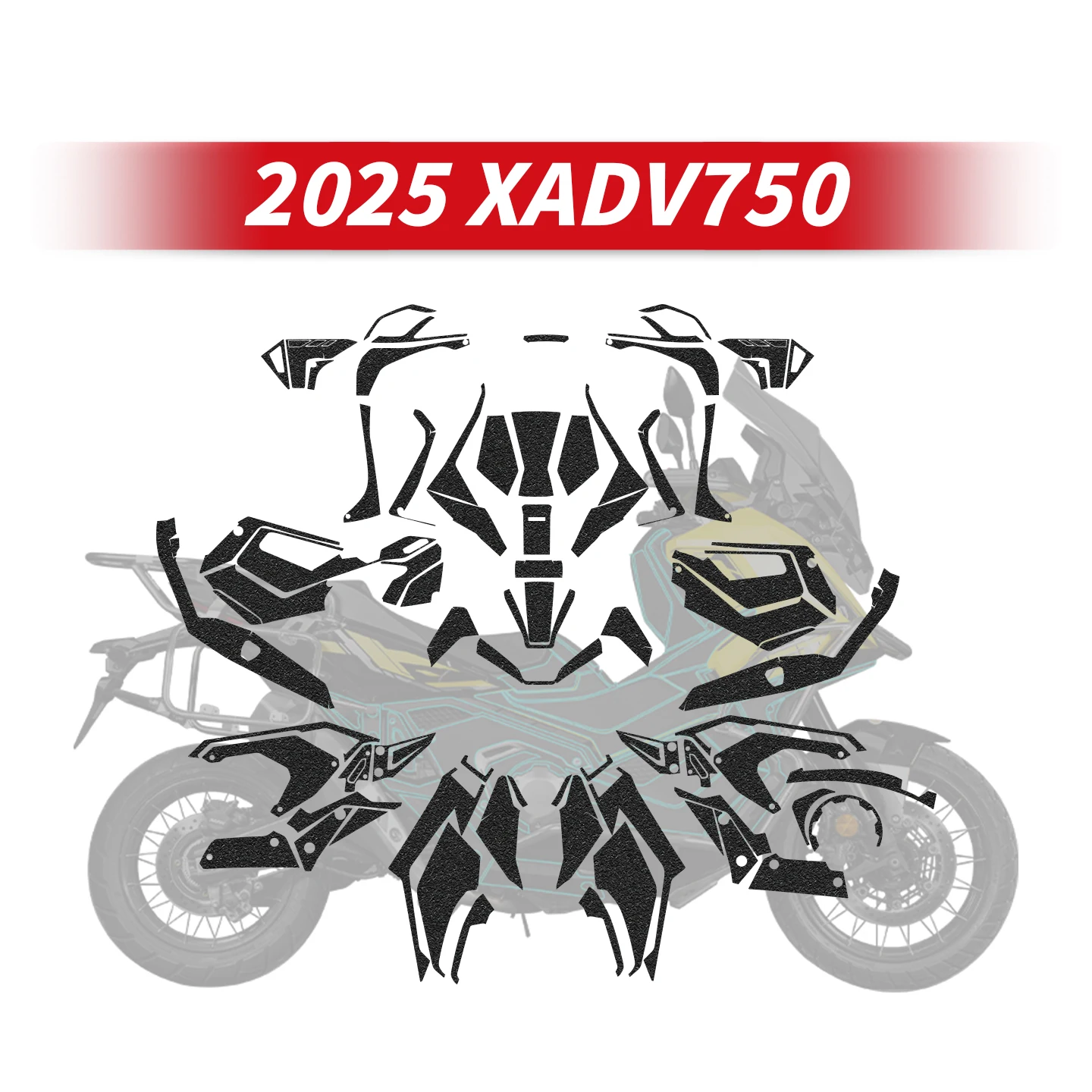

Используется для HONDA XADV750 ADV750 2025 мотоцикла, новые стили, броня, защитные декоративные наклейки, наборы наклеек, корпус, пластиковые детали, площадка