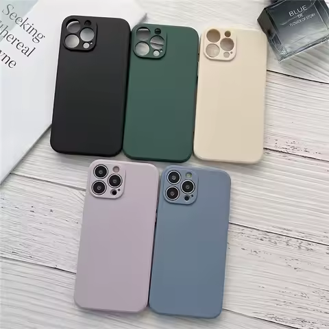 Case For Samsung Galaxy S22 Ultra S20 FE S21 Plus Coque For Samsung S10 S9 S8 Plus Note 20 10 Funda Straight Edge Silicone Cover