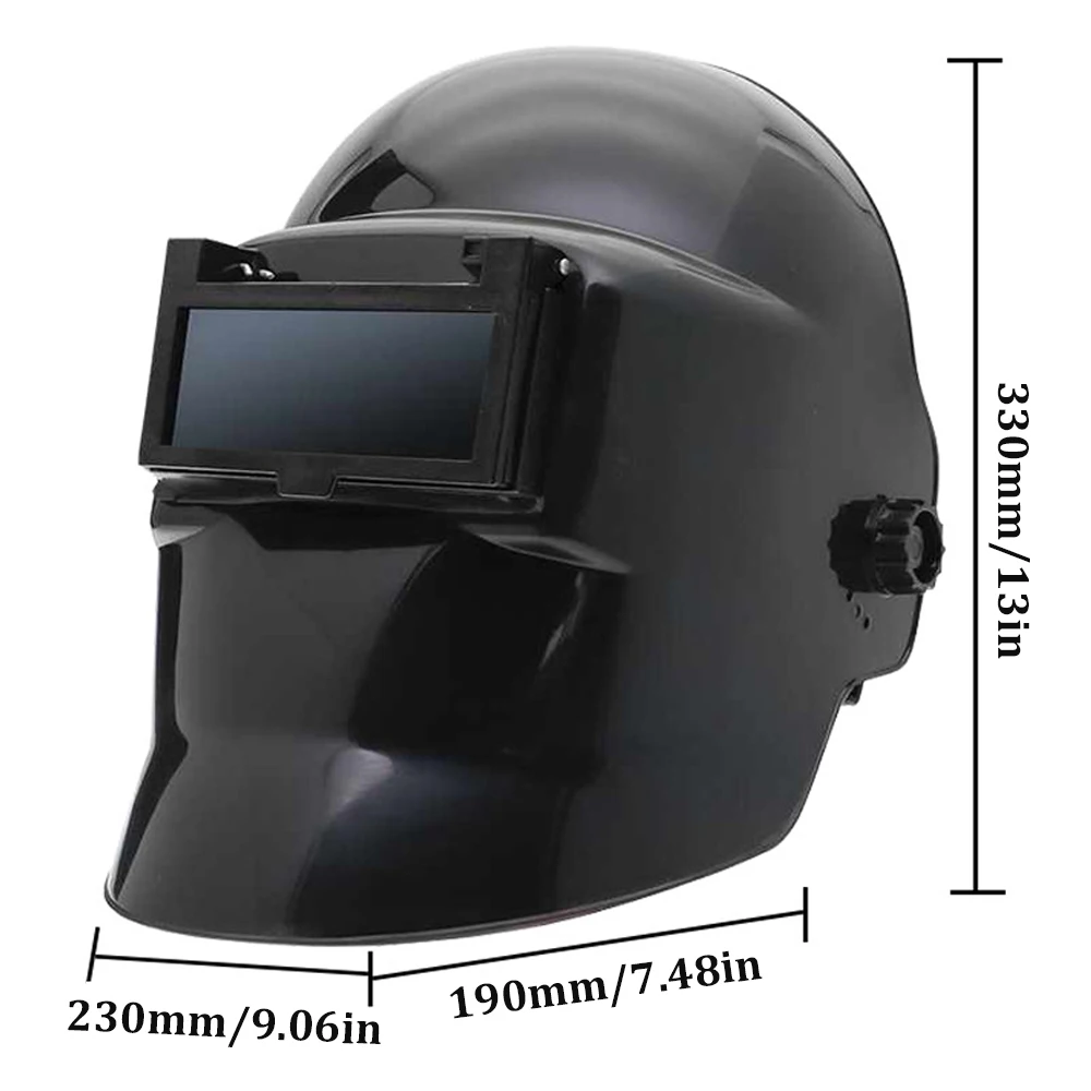 PP/PC Welding Helmet Welder Mask Large View True Color Solar Power Full Face Protection  Welding  Charging For Arc Wel Grind