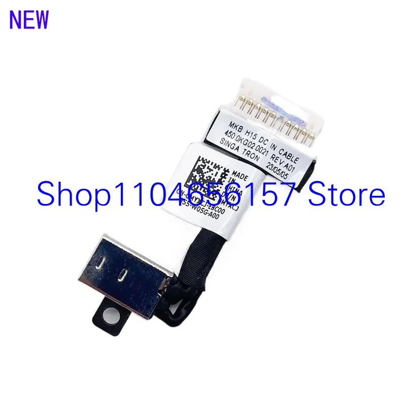J para Dell Inspiron 7500 7501 Vostro 7500 7501 V7500 V7501 portátil DC Power Jack DC-IN Cable flexible de carga 0MYXCJ 450.0KG02.0021
