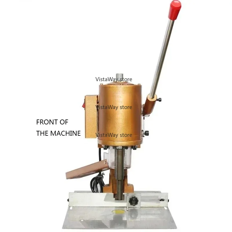 Модернизированный электрический перфоратор для меток 220 В/180 Вт с одним круглым отверстием, ваучер с вкладышами, настольный перфоратор и штамповочный станок для бумаги