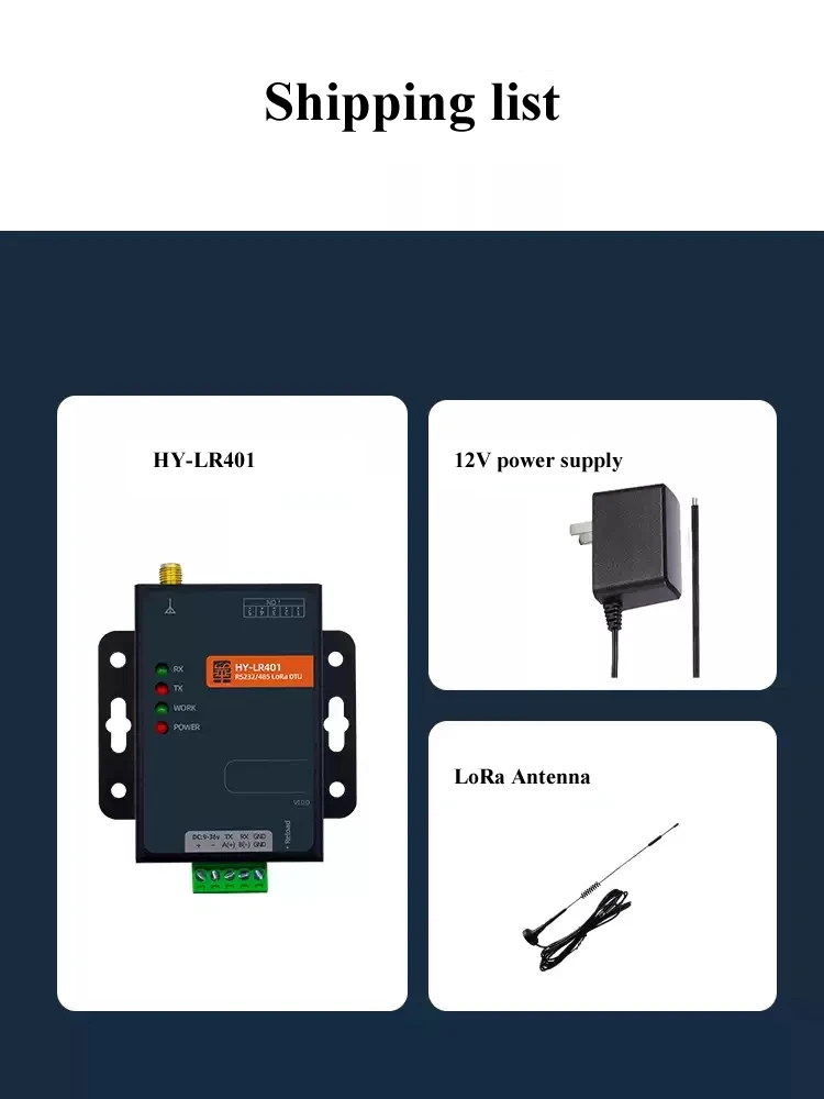 lora-スペクトラム拡散データ伝送無線-rs485-232-産業用ワイヤレスゲートウェイ-plc-ポイントツーポイント通信-lr401