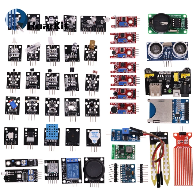 Moduły czujników 45 w 1 do zestawu startowego Arduino Lepszy niż 37 w 1 Zestaw czujników 37 w 1 Zestaw czujników do UNO R3 MEGA2560