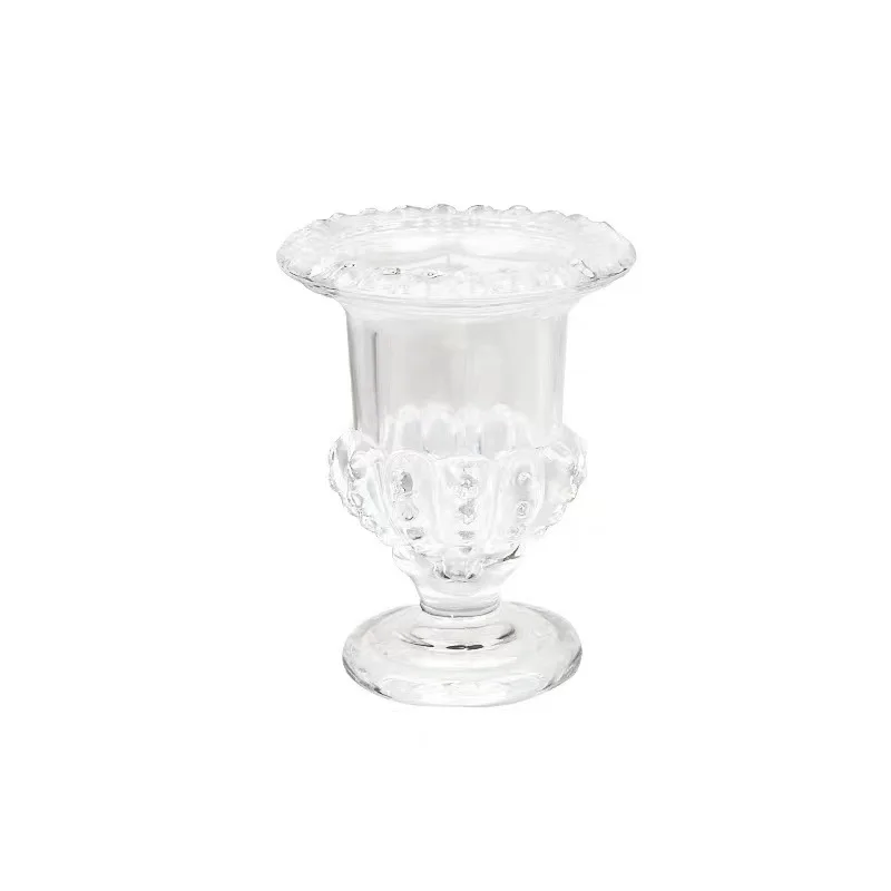 

Crystal Tall Vase Floor-to-ceiling Crystal Thickened Glass Vase Living Room Flower Arrangement Water-grown Flower Lily Vase