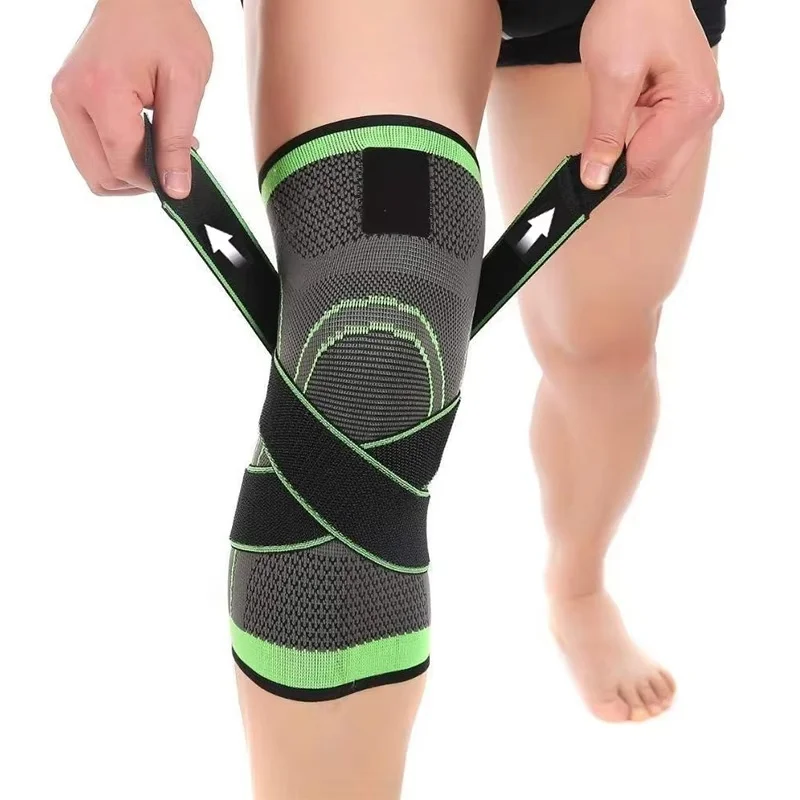 Adjustable Sport Knee Pad Relief Knee Pain Joints Stabilizer Brace For Hiking Soccer Basketball Running Knee Compressions Sleeve