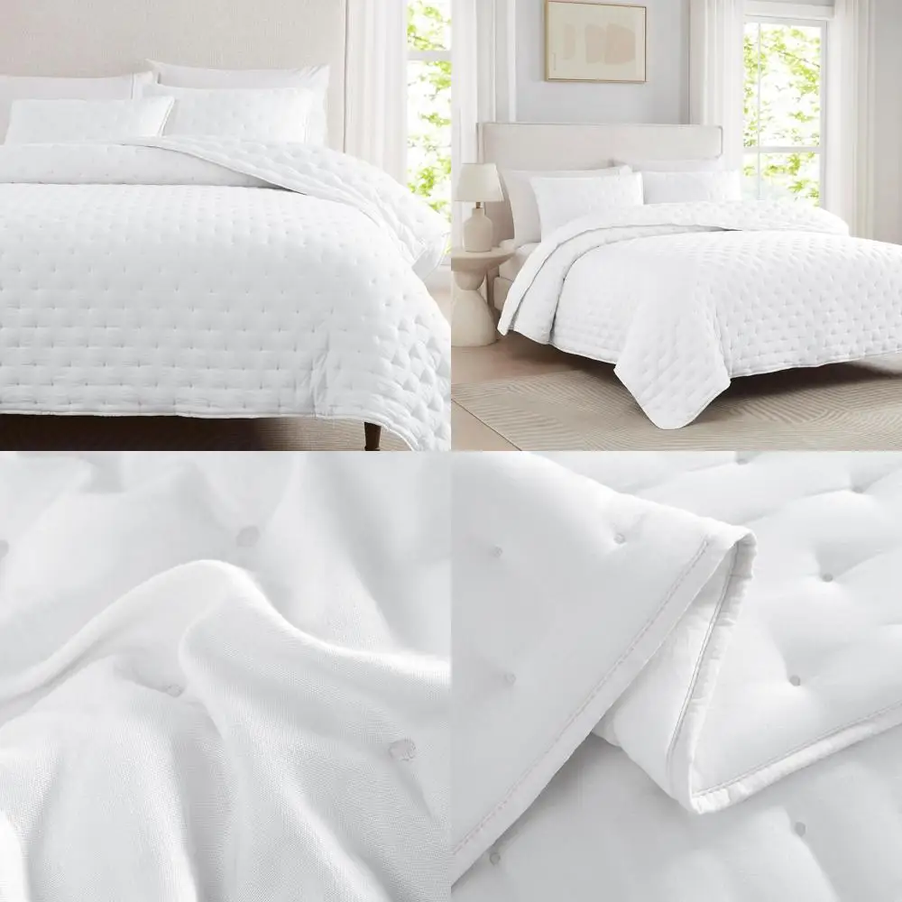 

Комплект постельного белья King Size «Белое облако» с наволочками, легкое и уютное покрывало Puy, милое покрывало на кровать или для любого интерьера