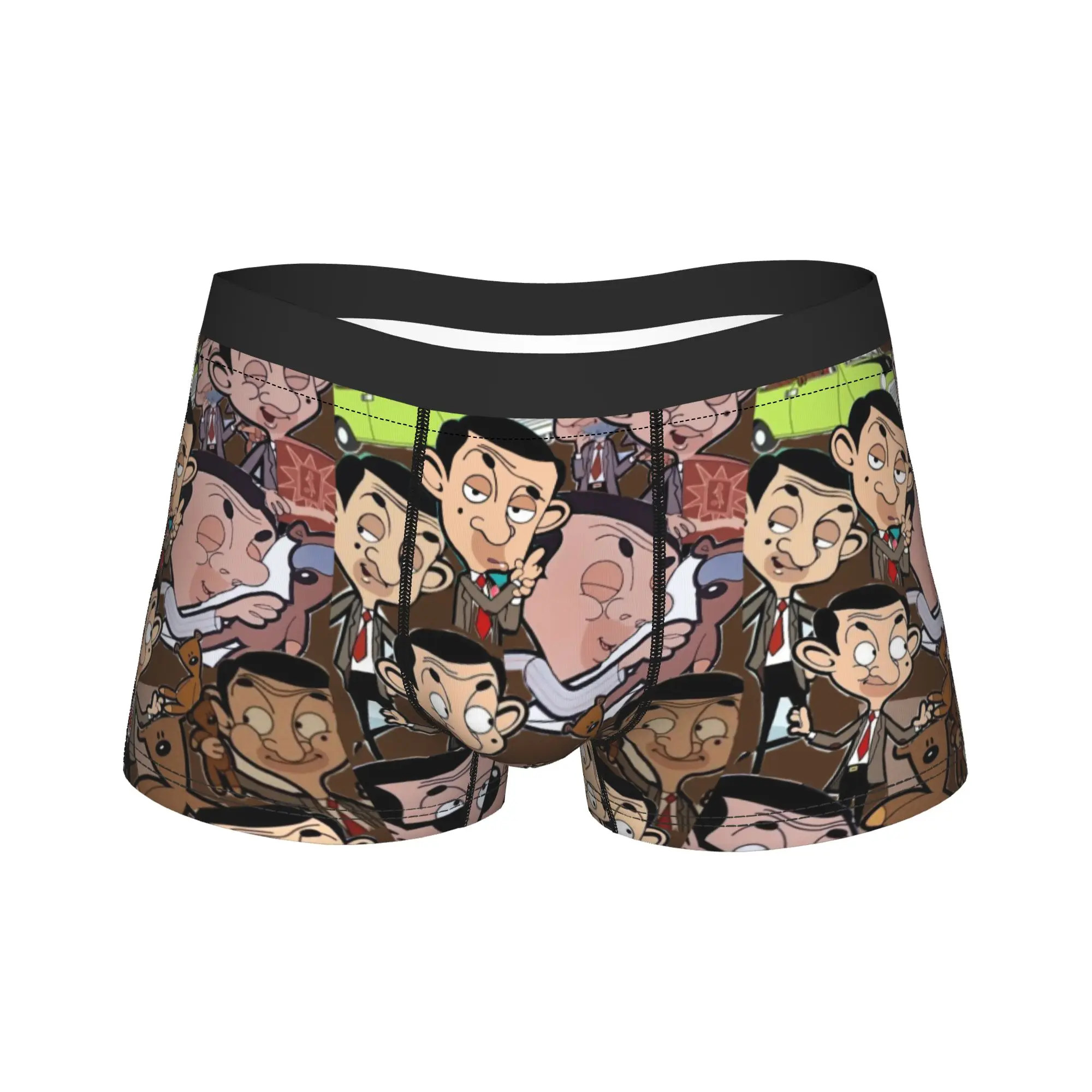 

Mr Beans and Brown Bear Men Boxers Shorts Cozy Underwear Breathable Panites
