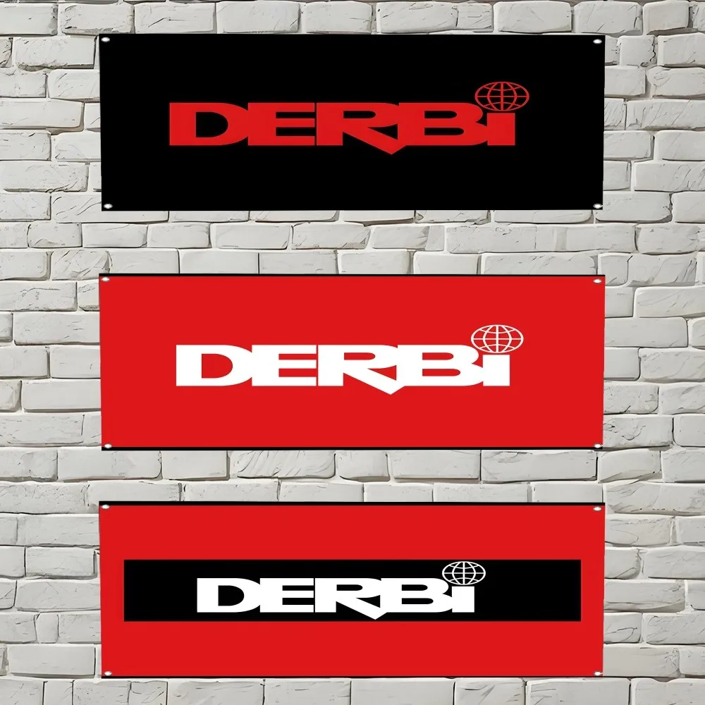 D-DERBIS Motorcycle Flag Polyester Digital Printing Banner Wall Art Out Door Decoration