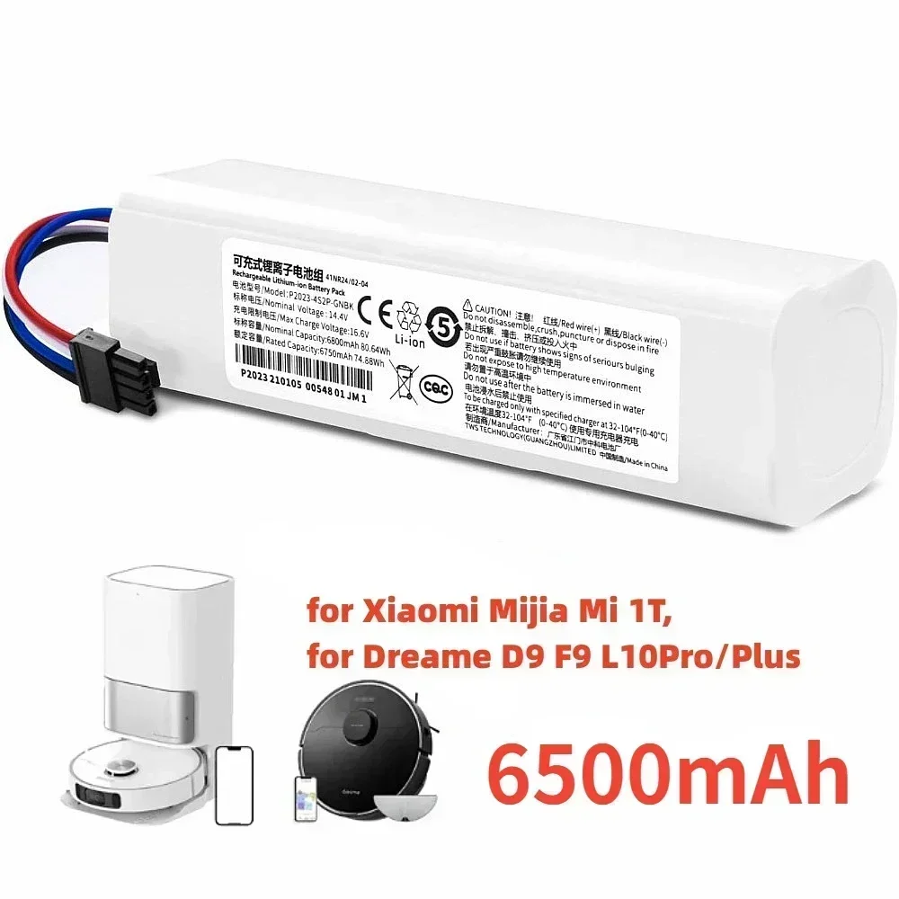 14,4V vervangende batterij voor Dreame F9, D9, L10, Z10 Pro/Plus/MAX - Ideaal voor RLS3, RLS5, RLS5L, RLS5D robotstofzuigers