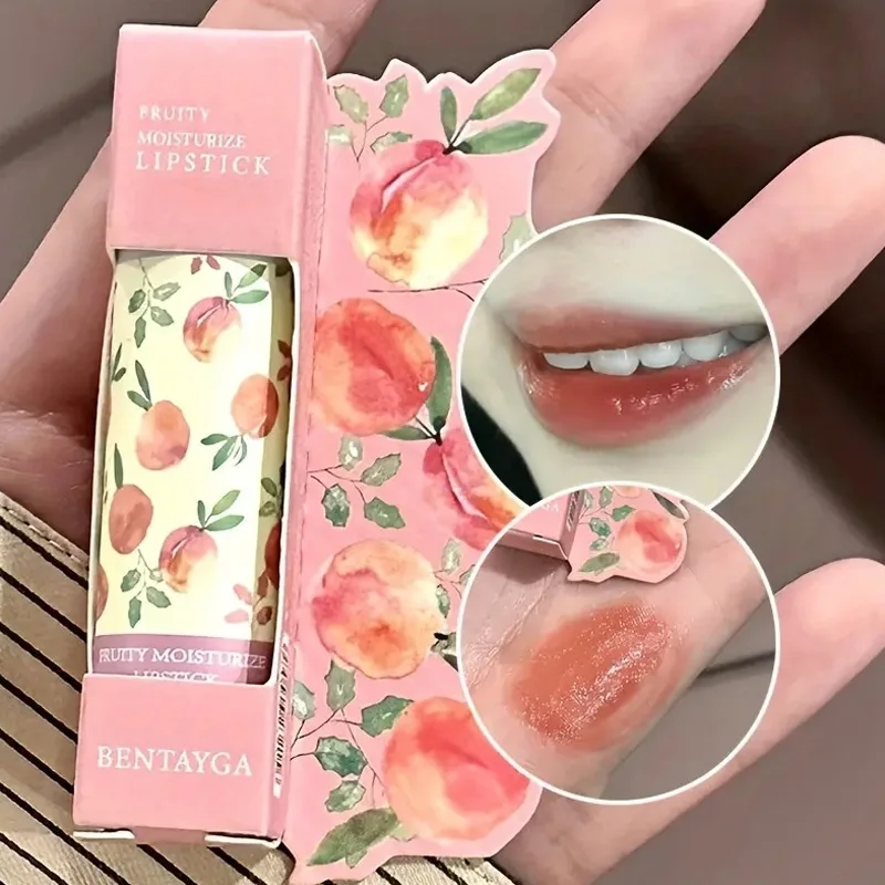 Lápiz labial de color coreano, bálsamo labial hidratante, líneas de bálsamo labial hidratante y antivibración, lápiz labial de cristal frutal nutritivo