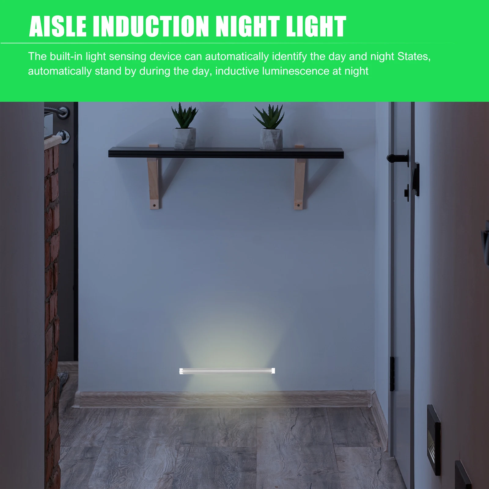 

2 Pcs Cabinet Light Strip Lights for Furniture Kitchen under Tape Lighting Closet Cabinets Induction Unit