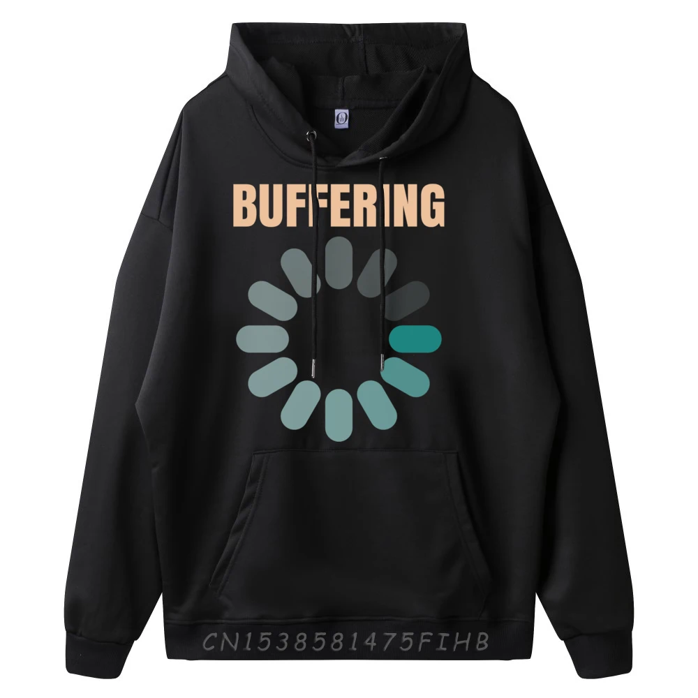 Discount Mens Hoodies Buffering Spinning Computer Loading Processing Gift Idea Hoodies Long Sleeve Leisure Hoodies Round Collar