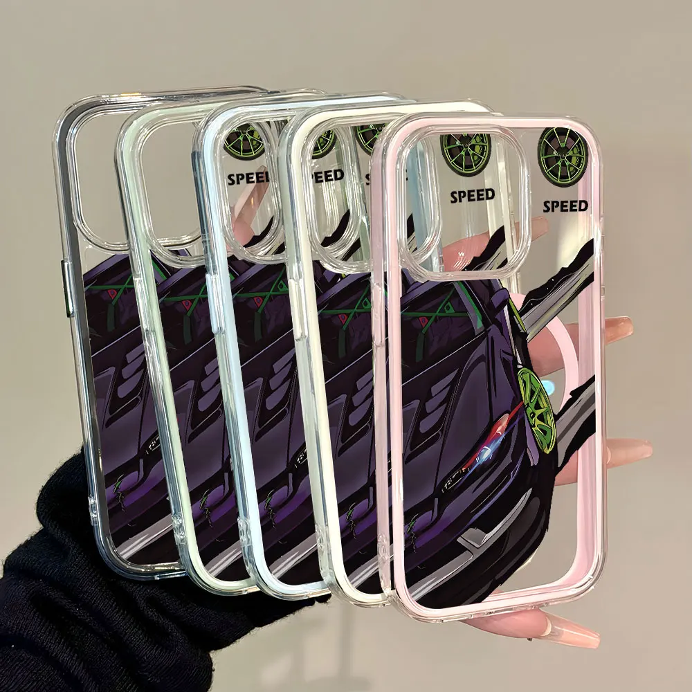 Y2K Comic Racing Vehicle Phone Case For Samsung A07 A06 Galaxy S25 S24 S26 Ultra Plus FE A56 A55 A54 A36 A35 A57 A17 TPU Cover