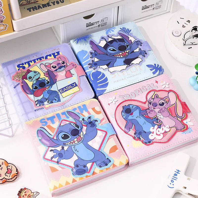 4pcs/lot Creative Disney Stitch Memo Pad Sticky Note Cute Notebook Stationery Label Notepad Post Office School Supplies