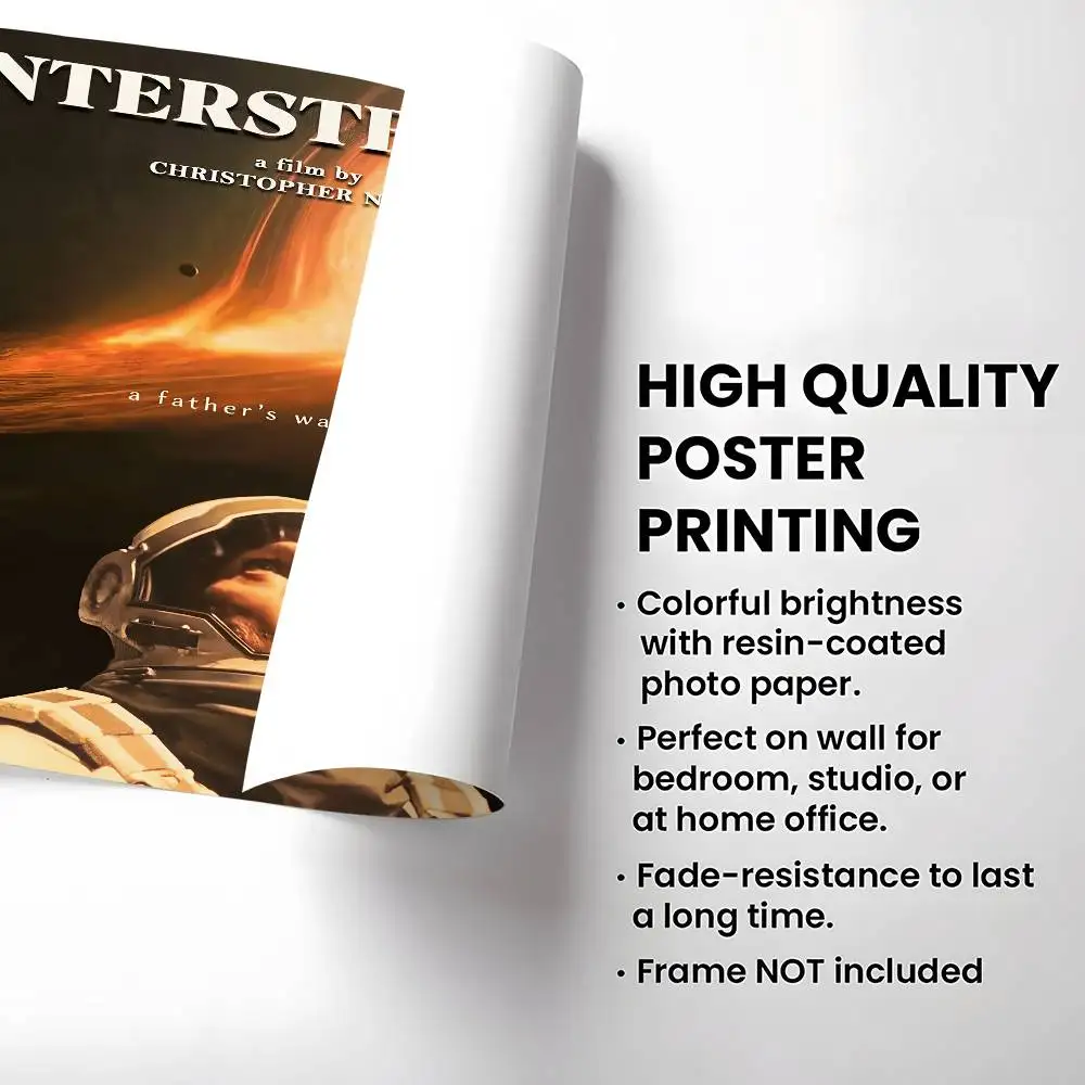 Poster di film I-Interstellar Poster di film vintage impermeabili Stampa artistica da parete di alta qualità per regalo di arredamento della camera