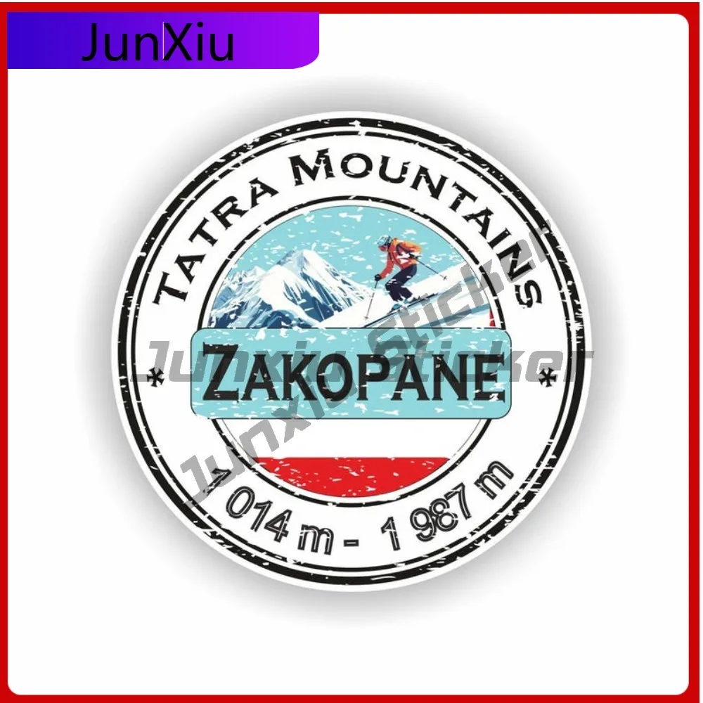 

Zakopane Tatra Mountains Poland Ski Creative Truck Wall Durable Vinyl Exterior Parts Vinyl Decal For Car Truck SUV Window