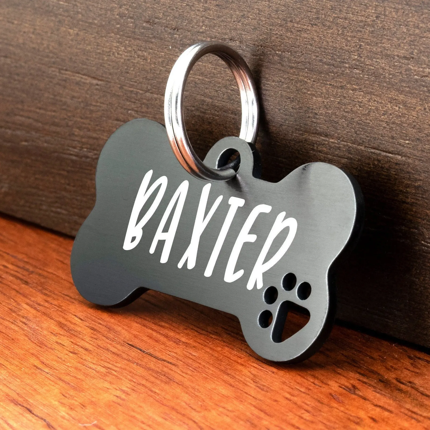 Etiquetas personalizadas para perros y mascotas, collares antipérdida con grabado libre de acero brillante para cachorros y gatitos, placa con nombre para perros y gatos, accesorios para mascotas