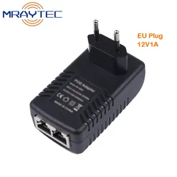 CCTV IP 카메라용 POE 인젝터 전원 어댑터 공급 장치, EU 미국 영국 AU 플러그, 12V, 24V, 48V, 0.5A 1A