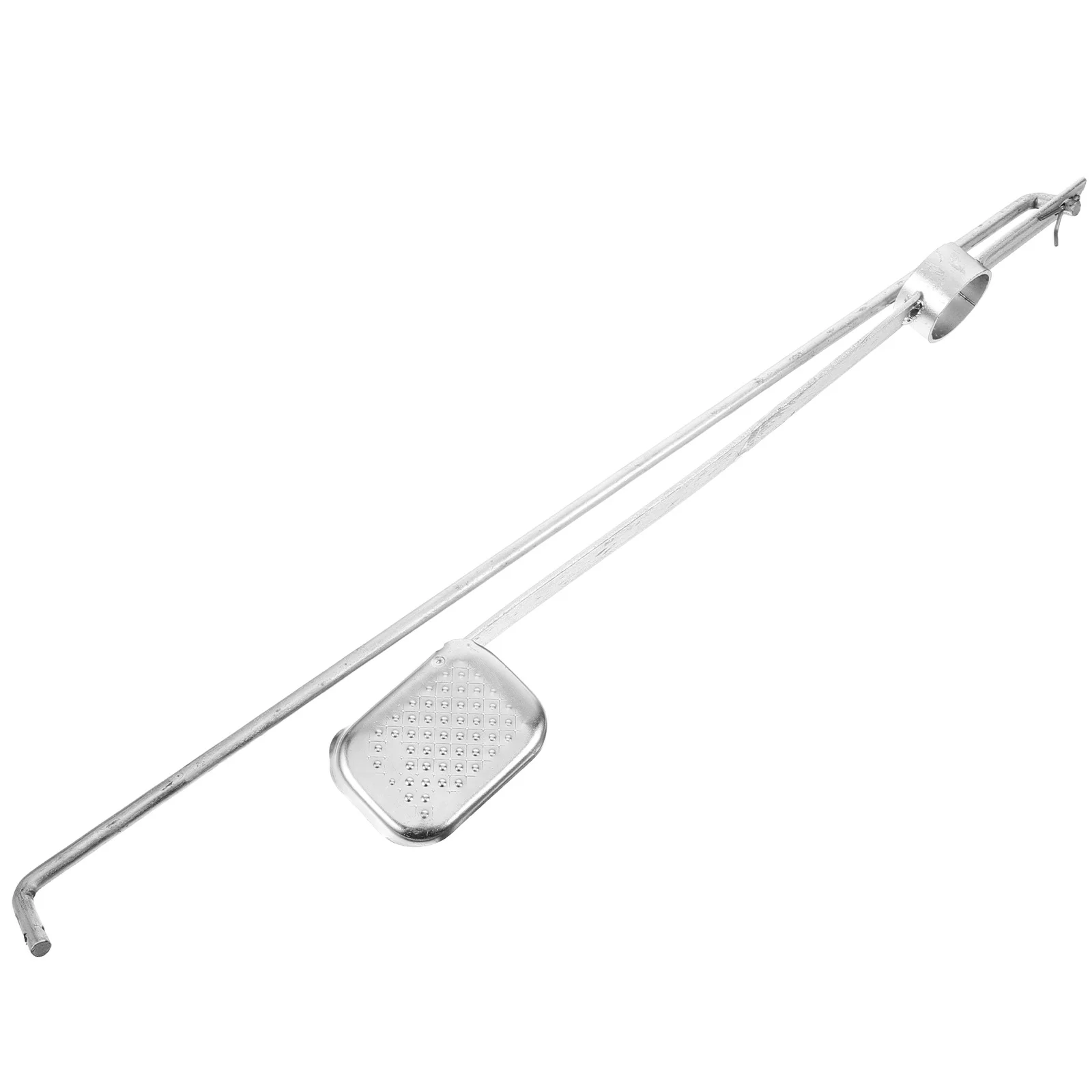 

Large Capacity Metal Trash Can Pedal Outdoor Garbage Bin Accessory Heavy Duty Foot Operated Mechanism Easy to Install