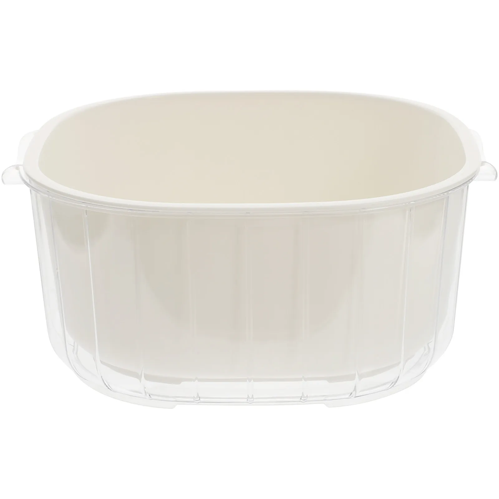 

Двухслойная корзина-дуршлаг для мытья фруктов и овощей, сверхпрочная, из полипропилена, для кухни, с мелкой сеткой