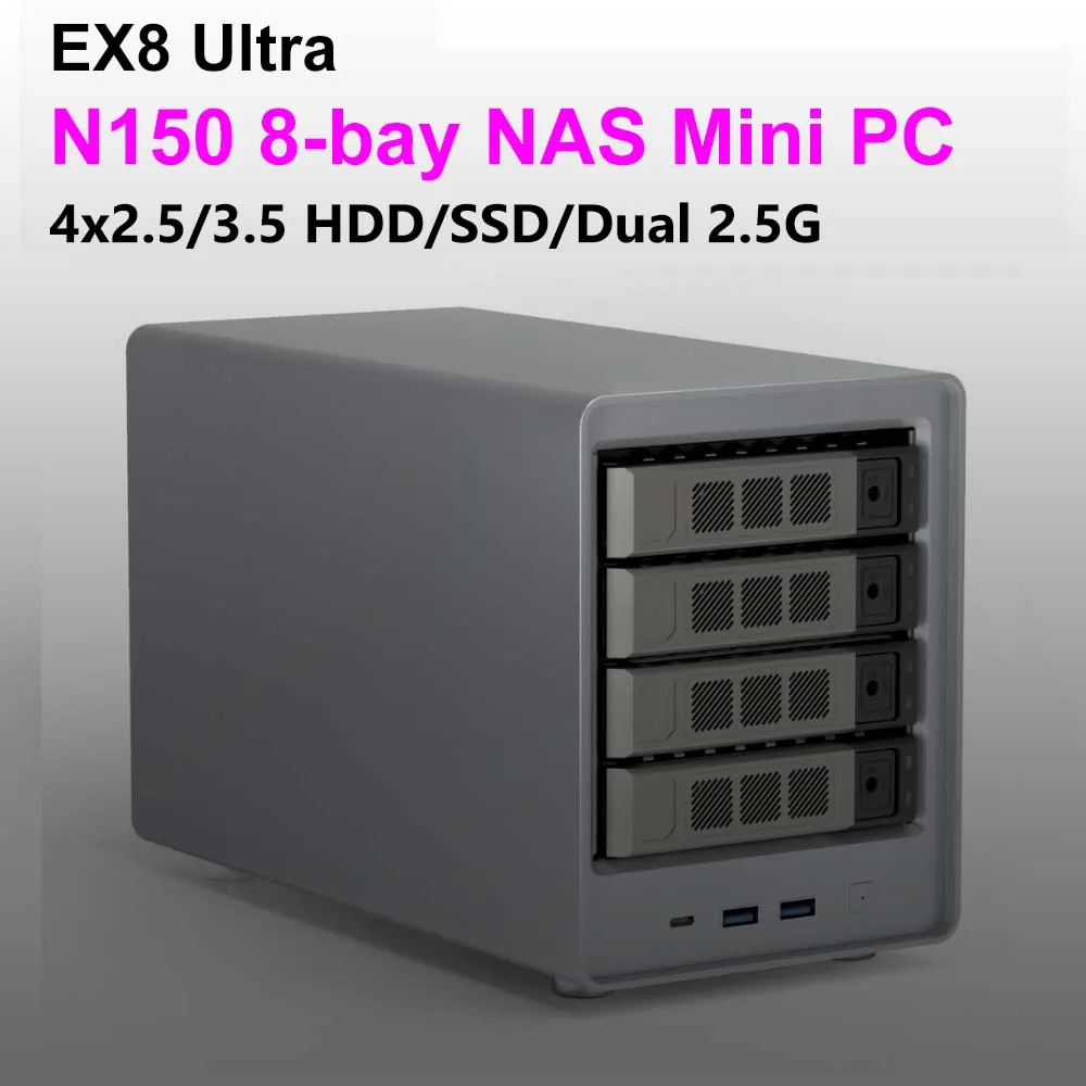 SZBOX EX8 Ultra Mini PC Intel N150 32GB 1TB SSD