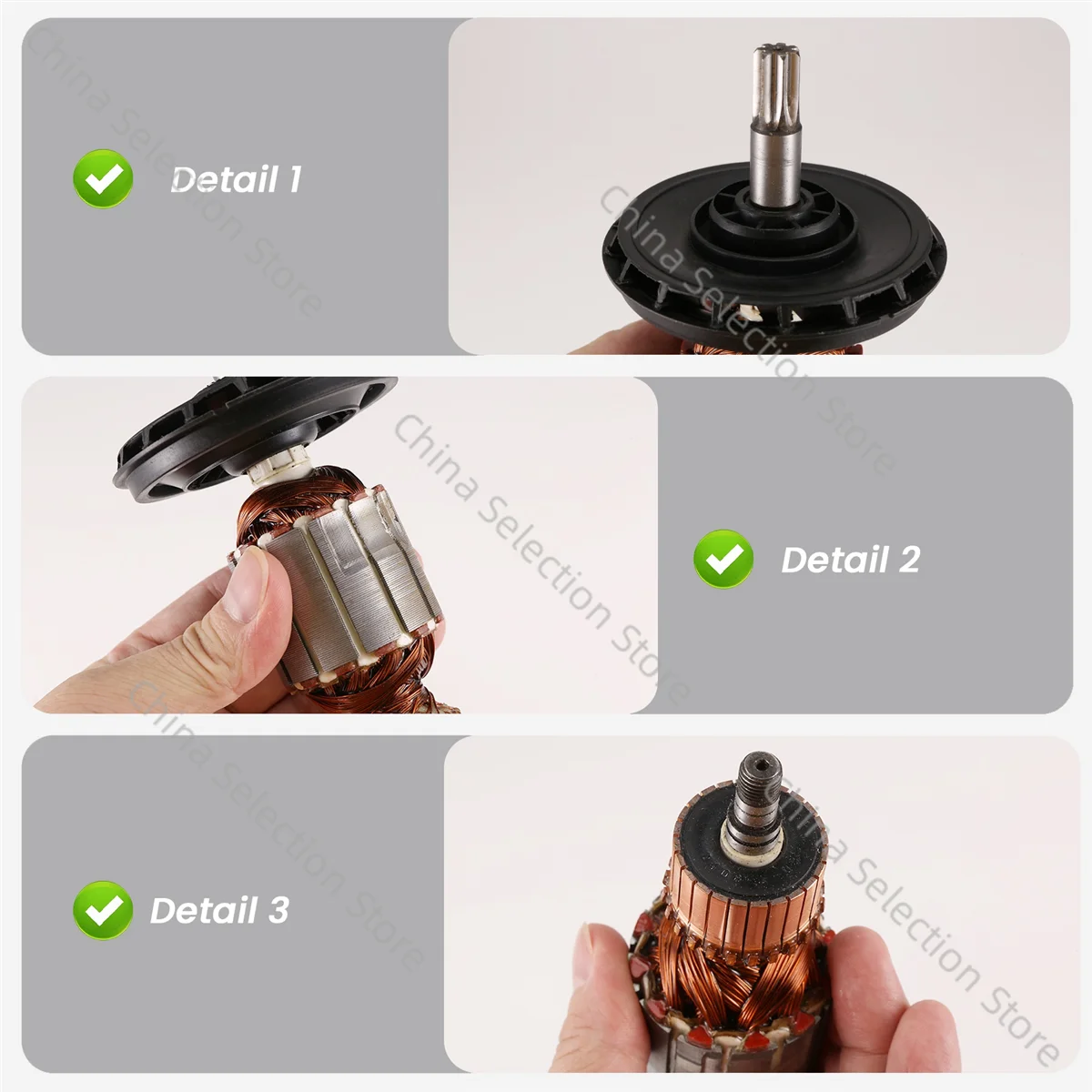 Замена якоря ротора AC220-240V для перфоратора BOSCH GBH5-40 GBH5-40DE GBH5-40DCE GSH5E GSH5CE CX